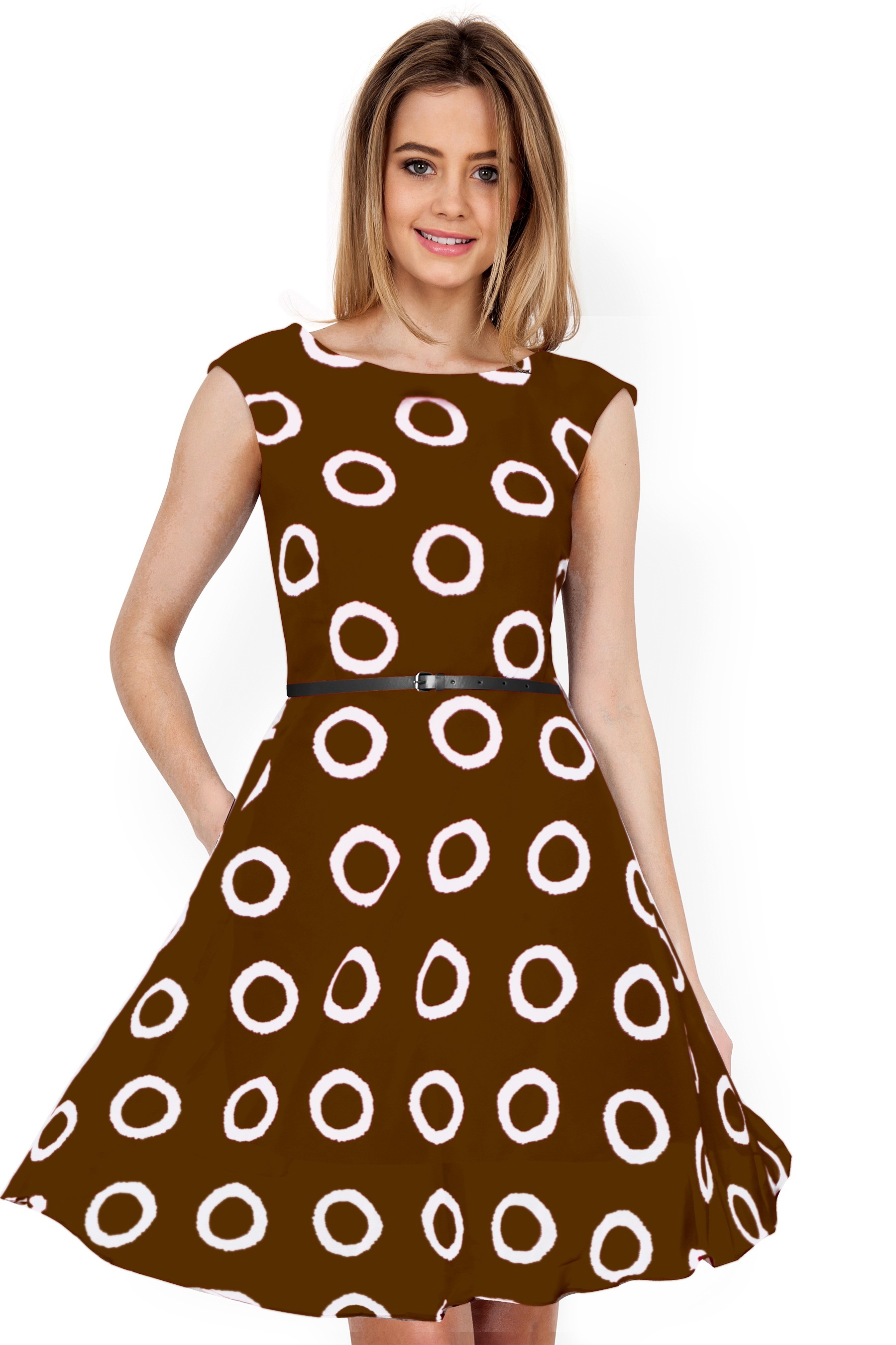 Exclusive Designer Coffee Dress