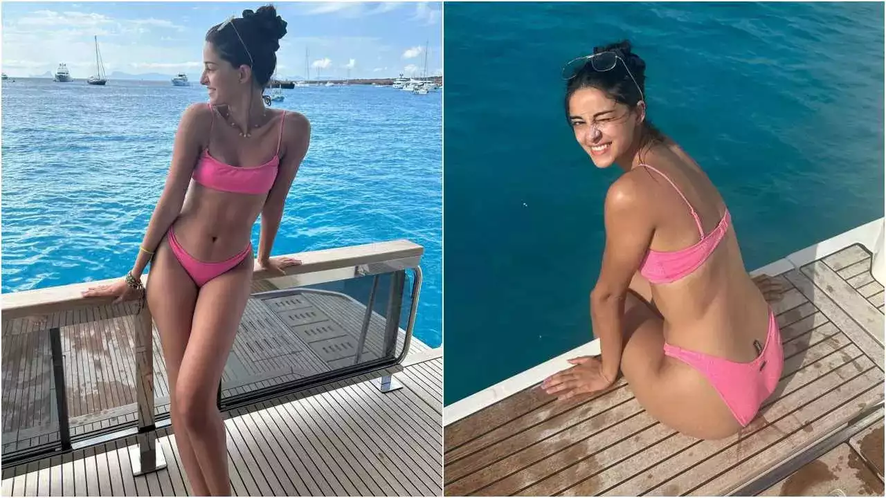  Ananya Panday's Bikini Beach Look A Barbie Update Loved by Suhana Khan 