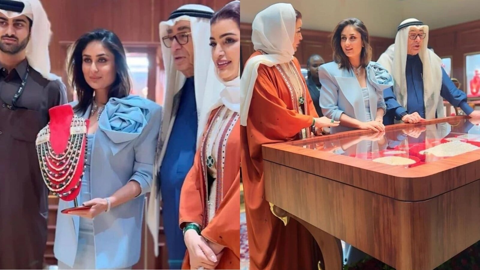 Kareena Kapoor Graces Doha Jewellery and Watches Exhibition in Qatar, Dazzling in a Stunning Blue Gown and Jacket