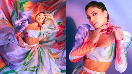 Bhumi Pednekars Floral Fashion Statement: All Pics Inside of Cropped Blouse and Skirt Set Bhumi Pednekars Floral Fashion Statement: All Pics Inside of Cropped Blouse and Skirt Set