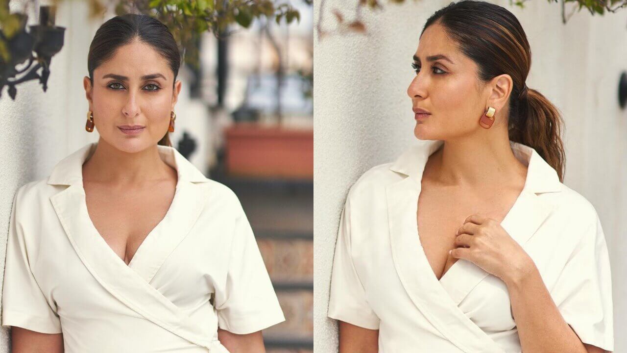 Kareena Kapoor's Bold White Attire Shines on Rainy Day - Stunning Pictures Inside
