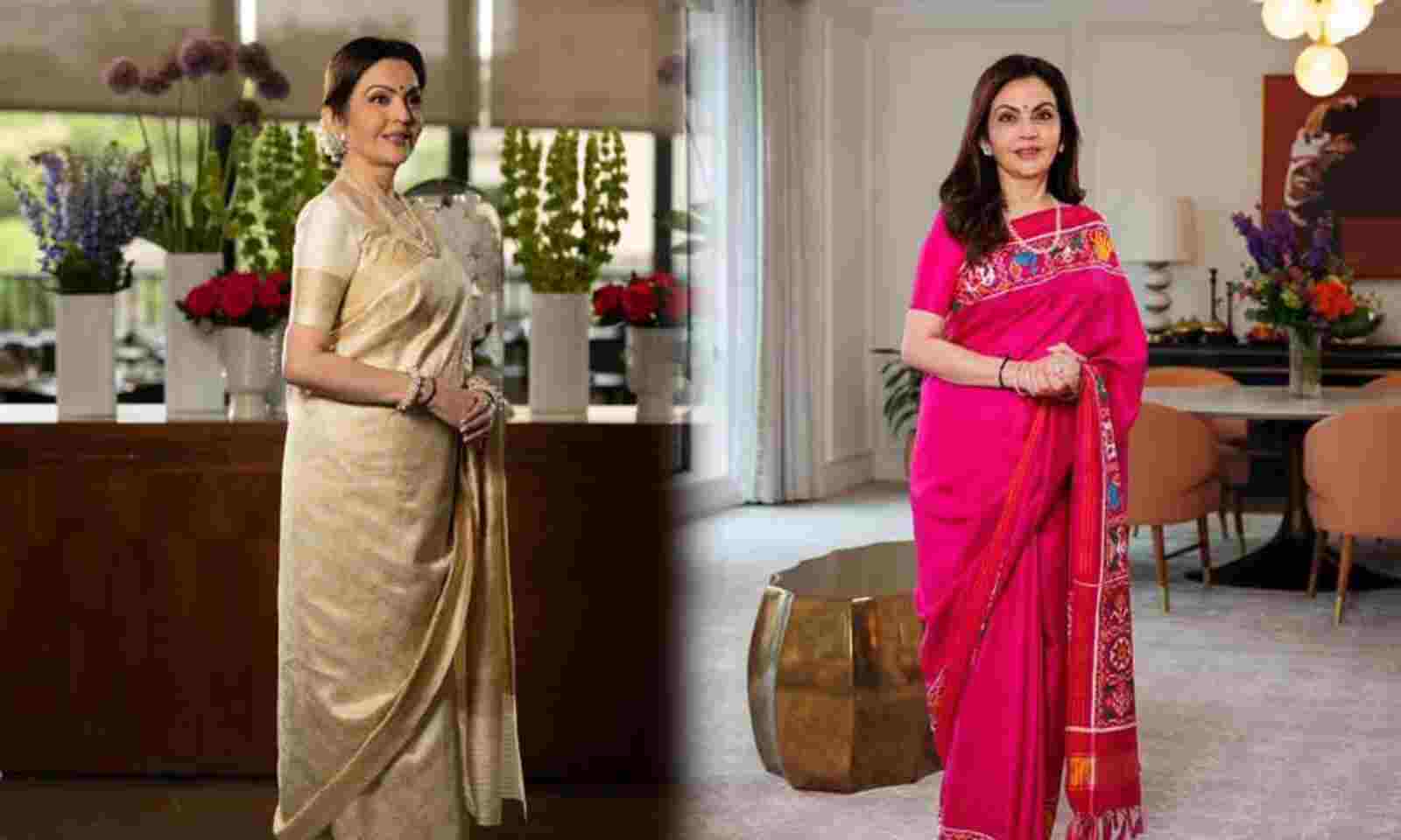 The Creation of Nita Ambani's Vibrant Pink Patola Saree: A Cherished Six-Month Endeavor